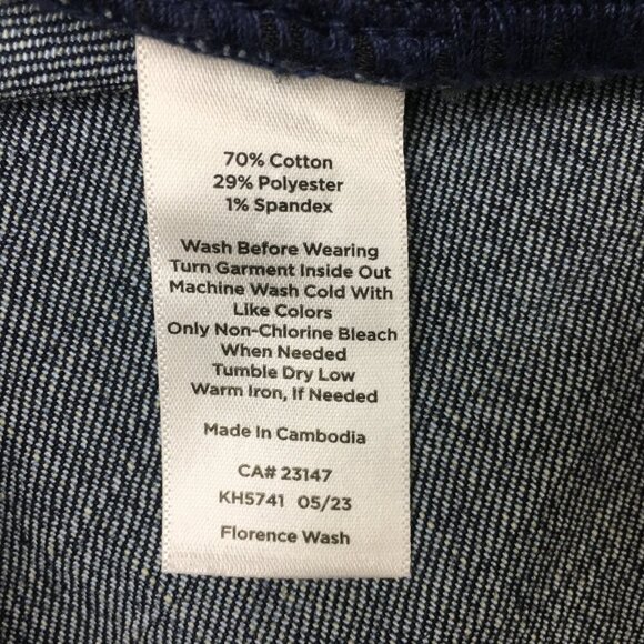 Talbots Women's Jeans Curvy Straight Leg Stretch Dark Wash size 14P length 28" - Picture 8 of 9